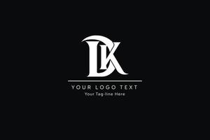 dk lettera logo design. creativo moderno d K lettere icona vettore illustrazione.