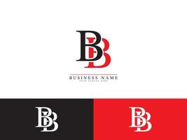 creativo bb B B logo lettera vettore azione