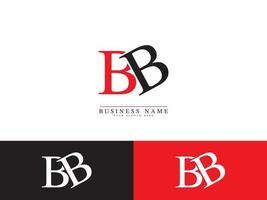 creativo bb B B logo lettera vettore azione