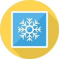 illustrazione vettoriale del fiocco di neve su uno sfondo. simboli di qualità premium. icone vettoriali per il concetto e la progettazione grafica.