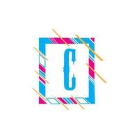 lettera c logo modello icona vettoriale design