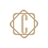 lettera c logo modello icona vettoriale design