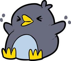 vettore pinguino personaggio nel cartone animato stile