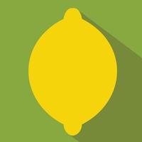 icona piatta di limone vettore