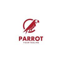 pappagallo logo design vettore illustrazione