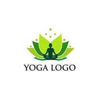 modello di vettore di progettazione di logo di yoga