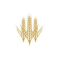 Grano grano agricoltura logo design vettore modello