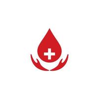 sangue logo vettore icona illustrazione