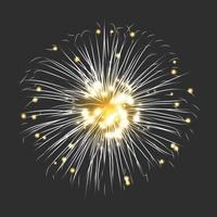 nuovo fuoco d'artificio cartello vettore