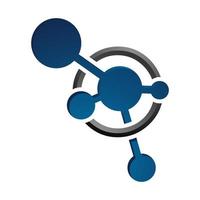 astratto neurone cellula biotech nanotecnologie molecola logo vettore icona