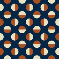 colorato Vintage ▾ piccolo geometrico semicerchio casuale forma senza soluzione di continuità modello sfondo. uso per tessuto, tessile, interno decorazione elementi, tappezzeria, avvolgere. vettore