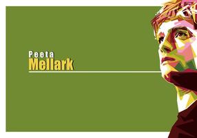 Ritratto di Hunger Games di Peeta Mellark Vector