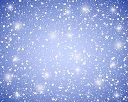 Natale blu brillante sfondo con i fiocchi di neve e stelle vettore