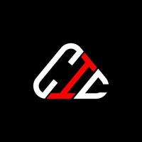 cic lettera logo creativo design con vettore grafico, cic semplice e moderno logo nel il giro triangolo forma.