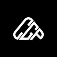 cgp lettera logo creativo design con vettore grafico, cgp semplice e moderno logo nel il giro triangolo forma.