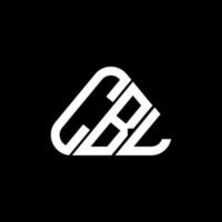 cbl lettera logo creativo design con vettore grafico, cbl semplice e moderno logo nel il giro triangolo forma.