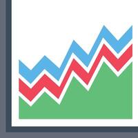 illustrazione vettoriale del grafico su uno sfondo. simboli di qualità premium. icone vettoriali per il concetto e la progettazione grafica.