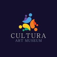 cultura logo design modello vettore