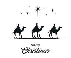 Natale Natività scena con bambino Gesù, Maria e Giuseppe nel il mangiatoia.tradizionale cristiano Natale storia. vettore illustrazione per bambini. eps 10