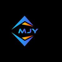 mjy astratto tecnologia logo design su nero sfondo. mjy creativo iniziali lettera logo concetto. vettore