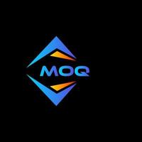 moq astratto tecnologia logo design su nero sfondo. moq creativo iniziali lettera logo concetto. vettore