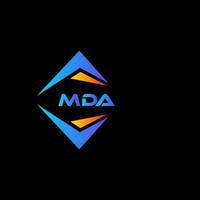 mda astratto tecnologia logo design su nero sfondo. mda creativo iniziali lettera logo concetto. vettore