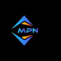 mp astratto tecnologia logo design su nero sfondo. mp creativo iniziali lettera logo concetto. vettore