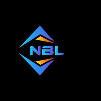 nbk astratto tecnologia logo design su nero sfondo. nbk creativo iniziali lettera logo concetto. vettore