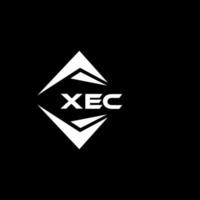 xec astratto tecnologia logo design su nero sfondo. xec creativo iniziali lettera logo concetto. vettore