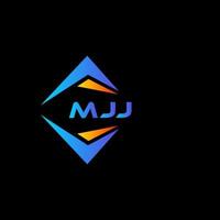 mjj astratto tecnologia logo design su nero sfondo. mjj creativo iniziali lettera logo concetto. vettore