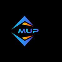 mup astratto tecnologia logo design su nero sfondo. mup creativo iniziali lettera logo concetto. vettore