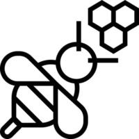 ape miele azienda agricola - schema icona vettore