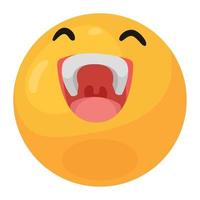 emoji ridendo 3d stile vettore