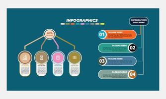 vettore Infografica bandiera modello design