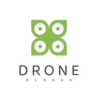 fuco logo design modello, agricoltura drone, natura aereo logo vettore