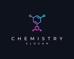 chimica laboratorio scienza ricerca chimico scientifico struttura chimico vettore logo design