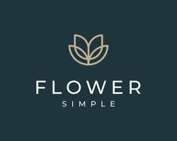 fiore floreale fiorire fioritura loto giglio naturale bellissimo di classe elegante vettore logo design