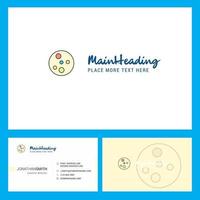 batteri piatto logo design con tagline davanti e indietro busienss carta modello vettore creativo design