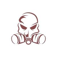 gas maschera icona logo design vettore