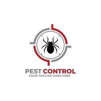 peste controllo ragno logo design vettore