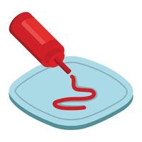 ketchup vettore illustrazione su un' sfondo.premio qualità simboli.vettore icone per concetto e grafico design.