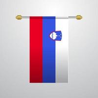 slovenia sospeso bandiera vettore