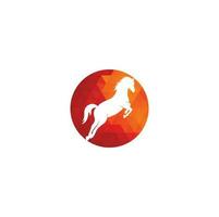 cavallo vettore logo design. cavallo cartello icona.