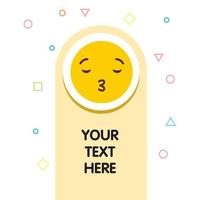 bacio emoji icona design vettore
