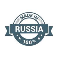 Russia francobollo design vettore