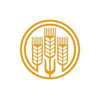 cereale Grano e spuntone icona, agricoltura emblema vettore