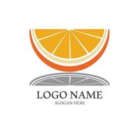 icona di vettore di progettazione logo arancione