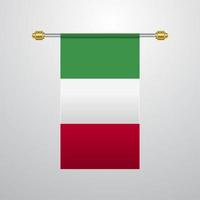 Italia sospeso bandiera vettore