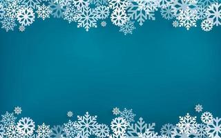 inverno decorazione i fiocchi di neve su blu sfondo vettore