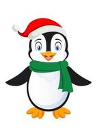 carino pinguino cartone animato personaggio vettore su bianca sfondo